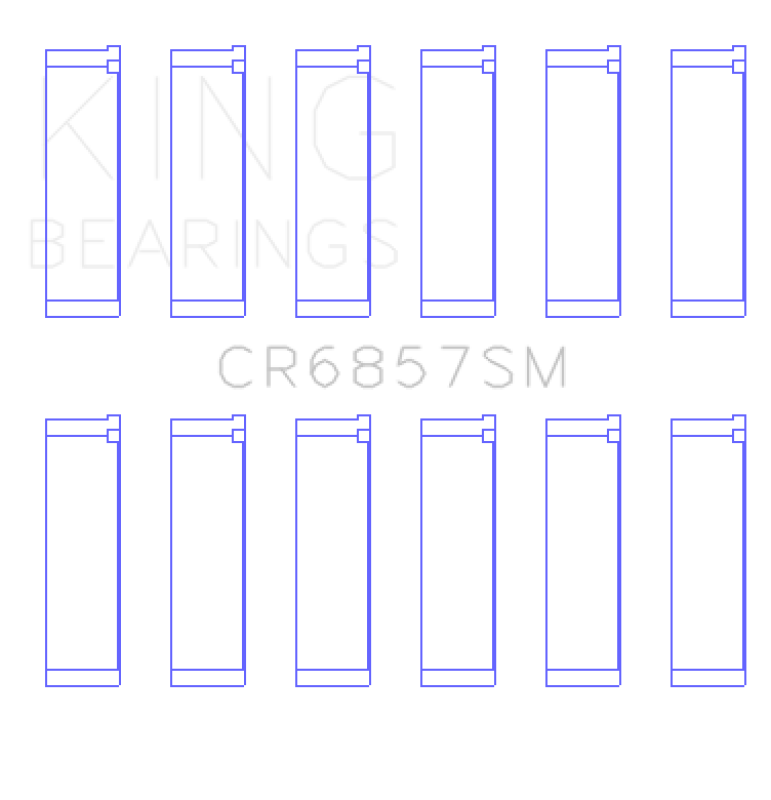 Load image into Gallery viewer, King Engine Bearings Chrysler Pentastar 3.6L Erb V6 (Size +0.25mm) Connecting Rod Bearing Set
