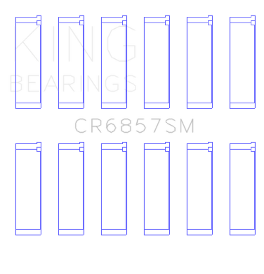 King Engine Bearings Chrysler Pentastar 3.6L Erb V6 (Size +0.25mm) Connecting Rod Bearing Set