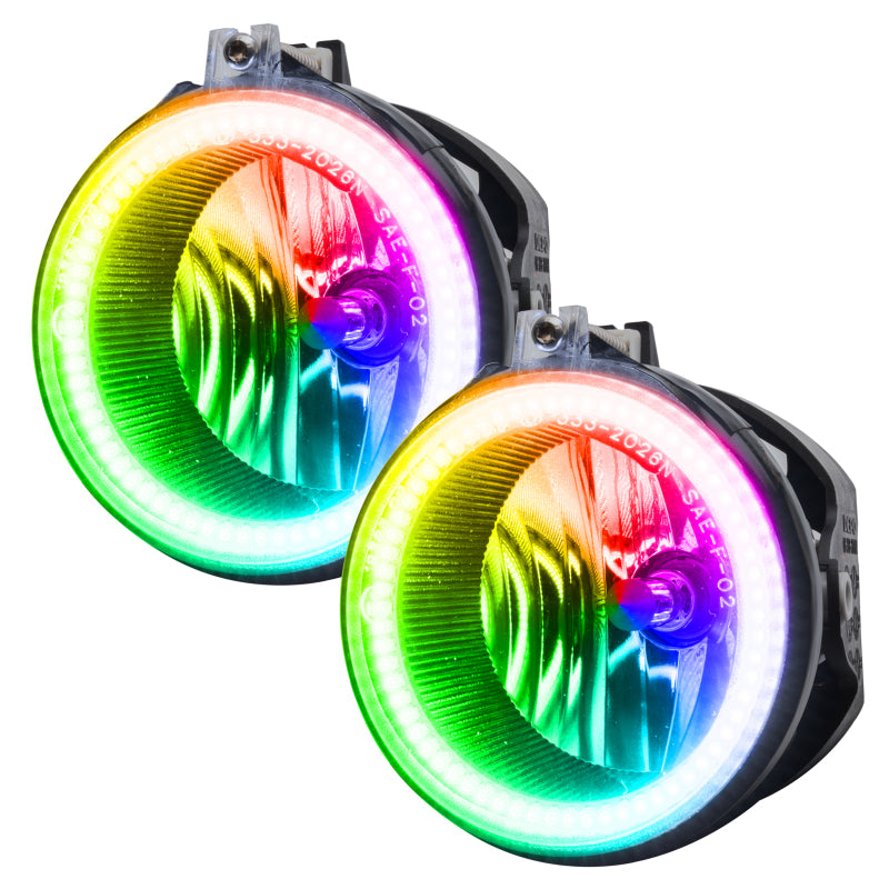 Load image into Gallery viewer, Oracle Dodge Charger 05-14 LED Waterproof Fog Halo Kit - ColorSHIFT
