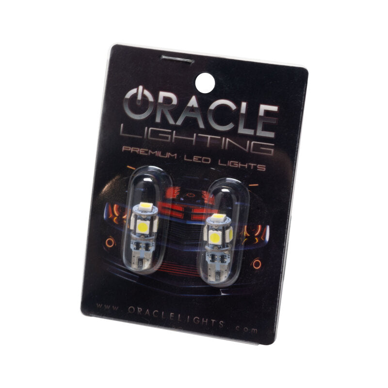 Load image into Gallery viewer, Oracle T10 5 LED 3 Chip SMD Bulbs (Pair) - Cool White
