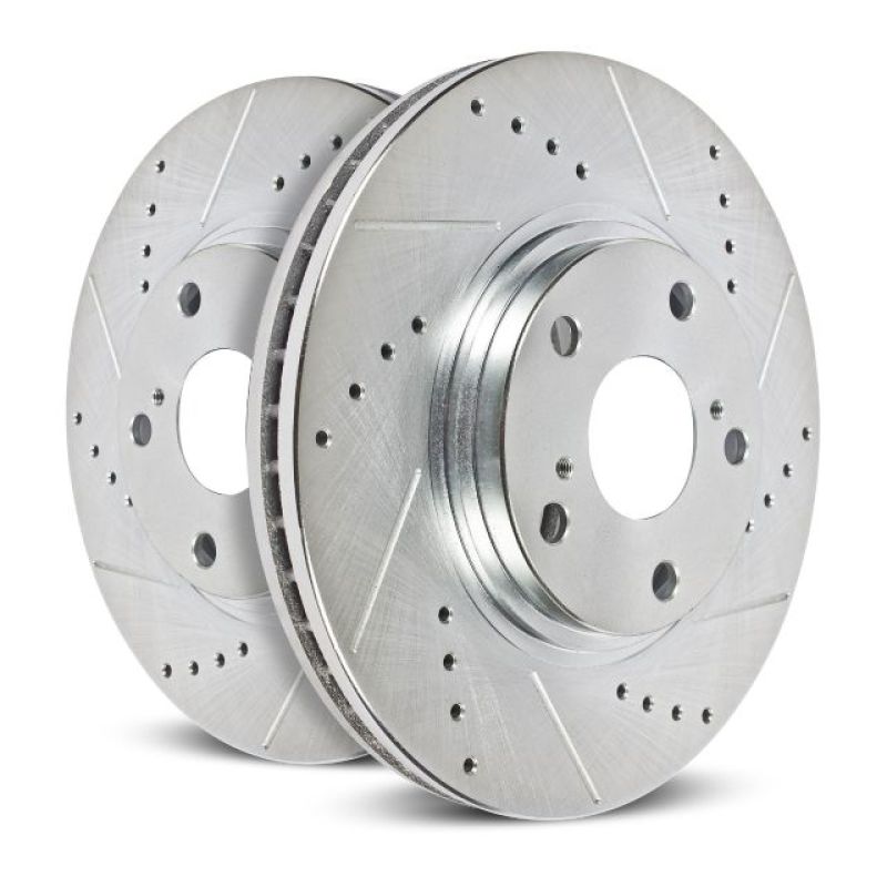 Load image into Gallery viewer, Power Stop 00-04 Ford F-550 Super Duty Front Drilled &amp; Slotted Rotor - Pair
