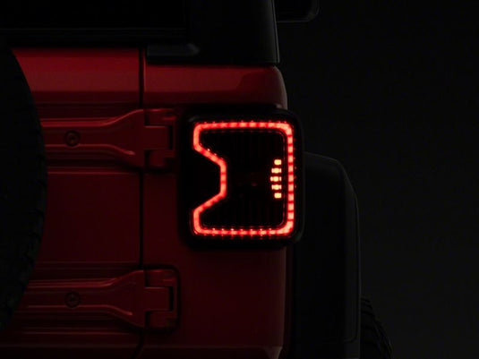Raxiom 18-23 Jeep Wrangler JL LED Tail Lights- Blk Housing (Smoked Lens)
