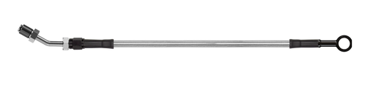 Goodridge 76in Universal Clutch Line w/Blk Zinc Fittings & Clear Hose - Straight Banjo w/AN3 Fitting