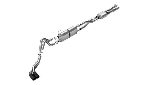 Borla 20-26 Ford F250/F350 SD 7.3L V8 CC SB (160in WB) (SRW) S-Type Cat-Back Exhaust - Brawler Black