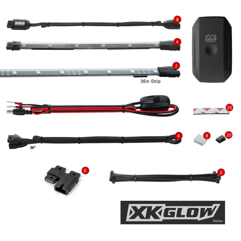 Load image into Gallery viewer, XK Glow LED Snowmobile Accent Light Kits XKchrome Smartphone App (Standard)
