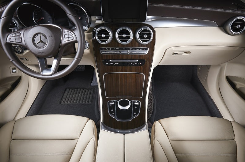 Load image into Gallery viewer, 3D MAXpider 12-23 Dodge Durango 5-Seat Elegant Black R1 R2 (2 Posts On Front Passenger Floor)
