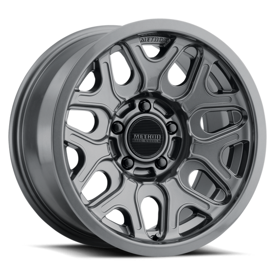 Method MR322 / 17x8.5 / 6x135 BP / 0ET / 4.72in BS / 87mm CB - Gloss Titanium Wheel