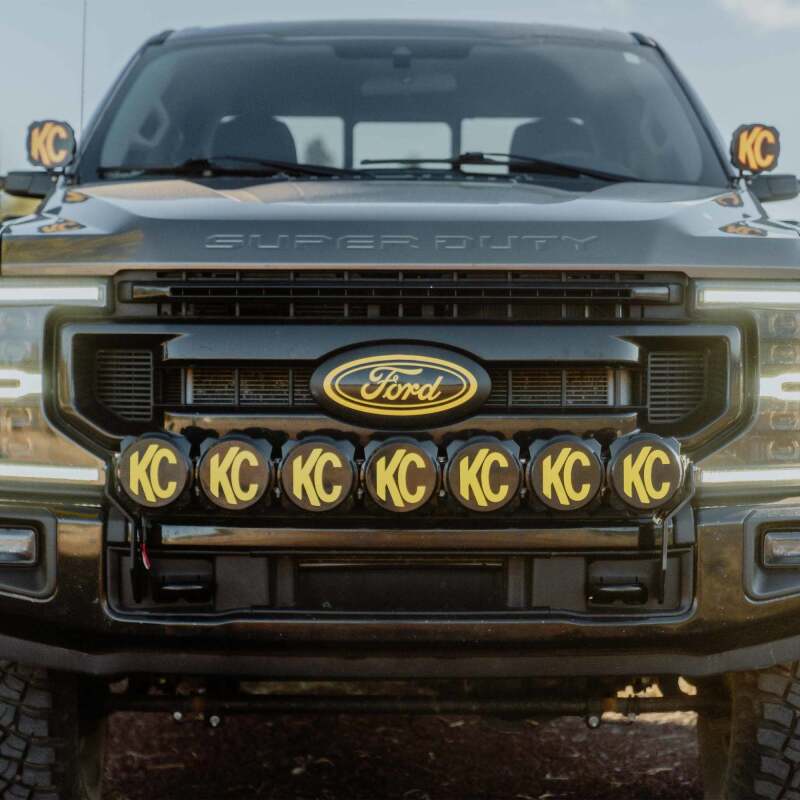 Load image into Gallery viewer, KC HiLiTES 2017+ Ford Super Duty Gravity LED Pro6 7-Light Bar Kit - Front Bumper
