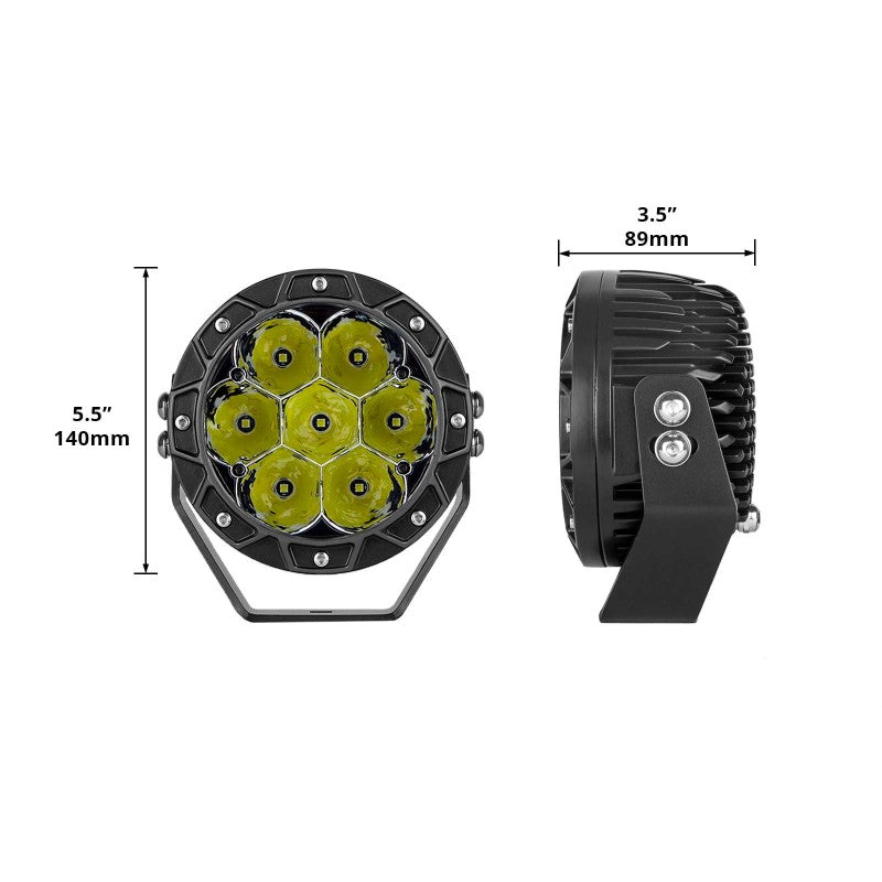 Load image into Gallery viewer, XK Glow Spot Beam Cube Offroad Round Work Light Kit 1pc 5in
