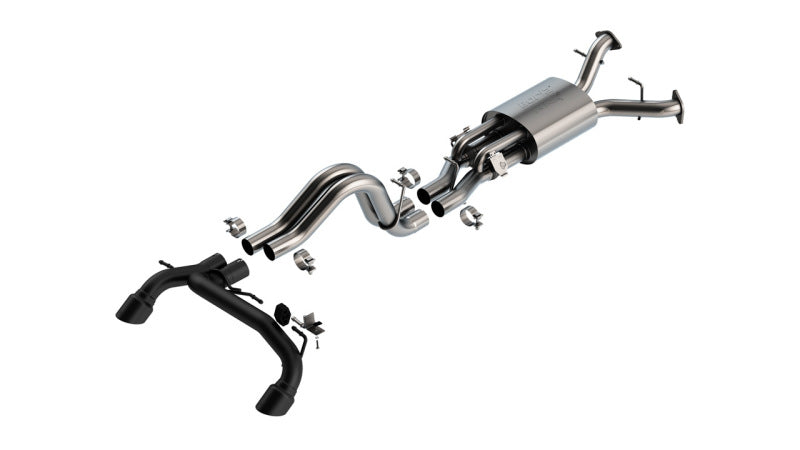 Load image into Gallery viewer, Borla 22-24 Ford Bronco Raptor V6 Turbo AT 2WD / 4WD ATAK Catback Exhaust w/ 4in Black Coated Tips
