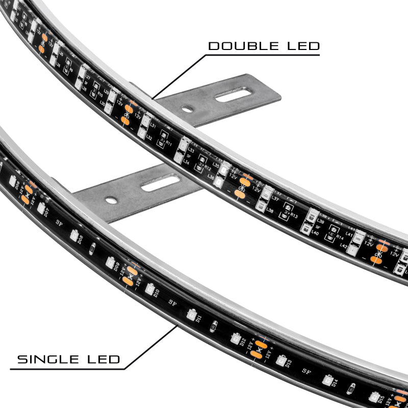 Load image into Gallery viewer, Oracle LED Illuminated Wheel Rings - Double LED - Blue
