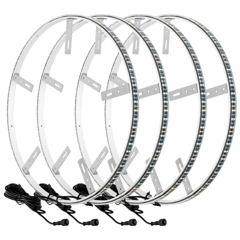Load image into Gallery viewer, Oracle LED Illuminated Wheel Rings - Double LED - Blue
