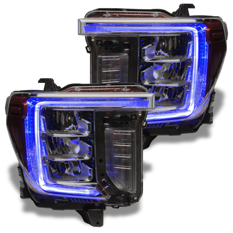 Load image into Gallery viewer, Oracle 20-21 GMC Sierra 2500/3500 HD RGB+W Headlight DRL Upgrade Kit - ColorSHIFT 2
