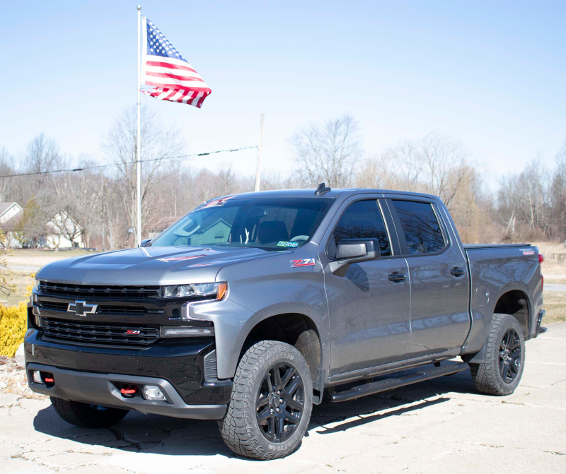 Load image into Gallery viewer, Fishbone Offroad 2019+ Chevrolet Silverado 1500 Double Cab Oval Side Steps - Black Textured
