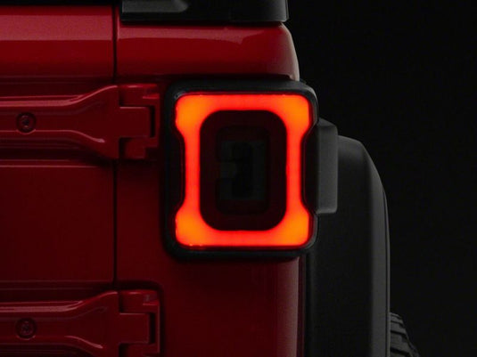 Raxiom 18-23 Jeep Wrangler JL Axial Series Carver LED Tail Lights- Blk Housing (Smoked Lens)