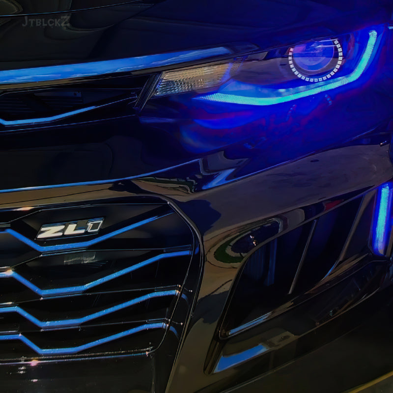 Load image into Gallery viewer, Oracle 16-18 Chevy Camaro RGB+W Headlight DRL Upgrade Kit - ColorSHIFT w/ 2.0 Controller
