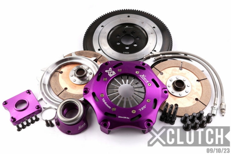 Load image into Gallery viewer, XClutch 07-17 Mitsubishi Lancer EVO X 2.0L 7.25in Twin Solid Ceramic Clutch Kit
