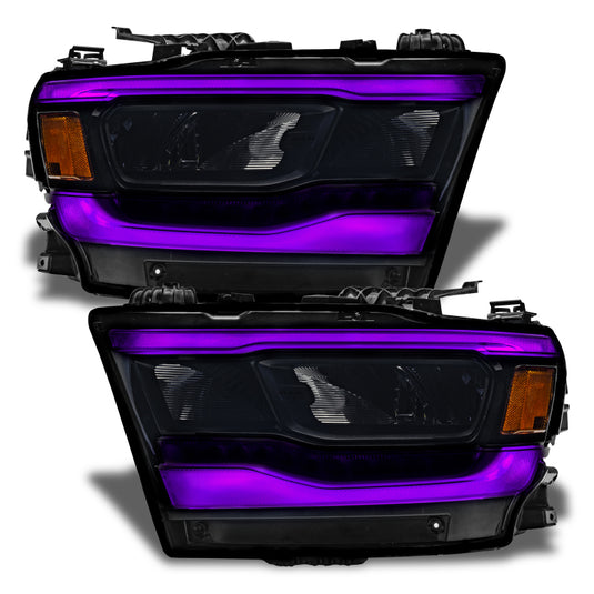 Oracle 19-21 Dodge RAM 1500 RGB+W Headlight DRL Kit - Reflector LED Headlights -