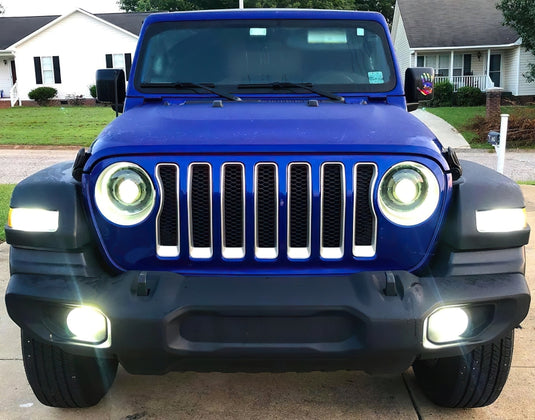 Oracle Oculus Bi-LED Projector Headlights for Jeep JL/Gladiator JT - Matte Blk - 5500K SEE WARRANTY