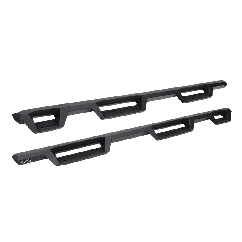 Load image into Gallery viewer, Westin 2019 Chevrolet Silverado/Sierra 1500 (5.5ft) Drop Wheel to Wheel Nerf Step Bars - Txt Black
