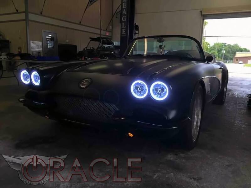 Load image into Gallery viewer, Oracle Pre-Installed Lights 5.75 IN. Sealed Beam - White Halo SEE WARRANTY
