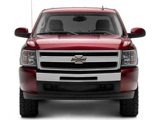 Raxiom 07-13 Chevrolet Silverado 1500 Axial Headlights w/ SEQL LED Bar- Blk Housing (Clear Lens)