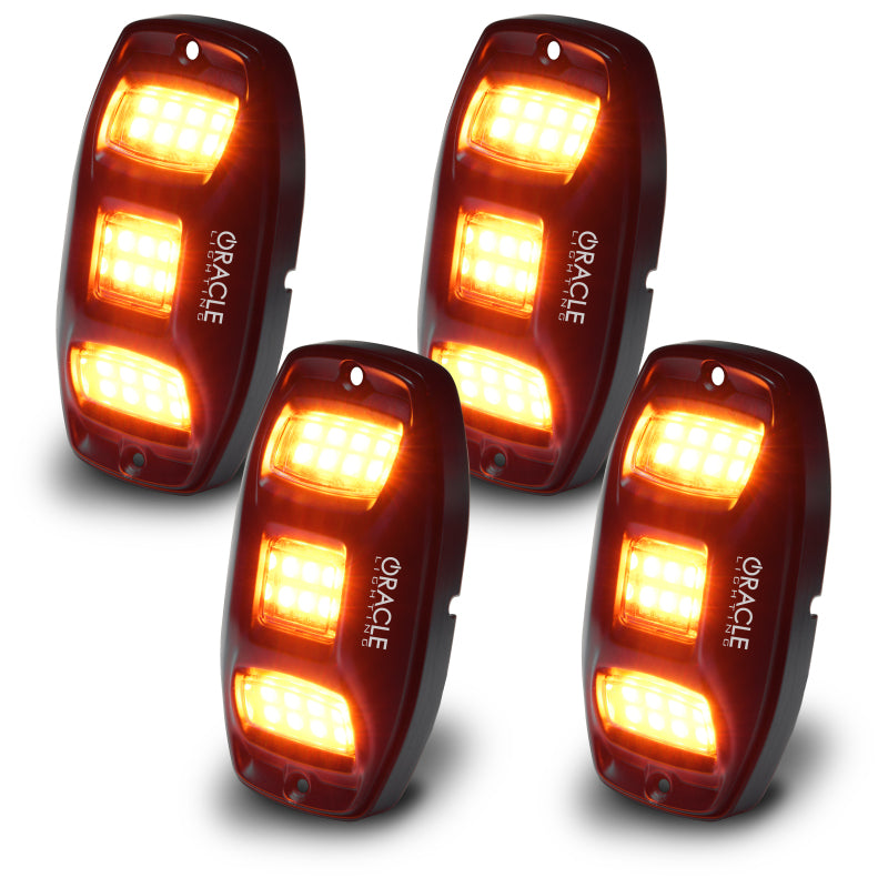Load image into Gallery viewer, Oracle Underbody  RGB+W Wheel Well Rock Light Kit - 4 PCS - ColorSHIFT

