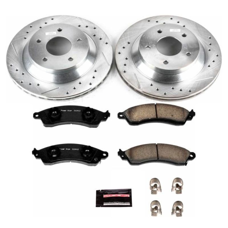Load image into Gallery viewer, Power Stop 88-95 Chevrolet Corvette Front Z23 Evolution Sport Brake Kit
