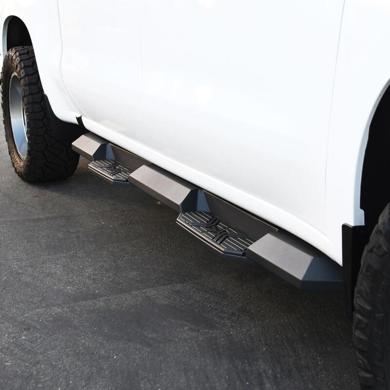 Load image into Gallery viewer, Westin 2019 Chevrolet Silverado/Sierra 1500 Crew Cab Xtreme Nerf Step Bars - Textured Black
