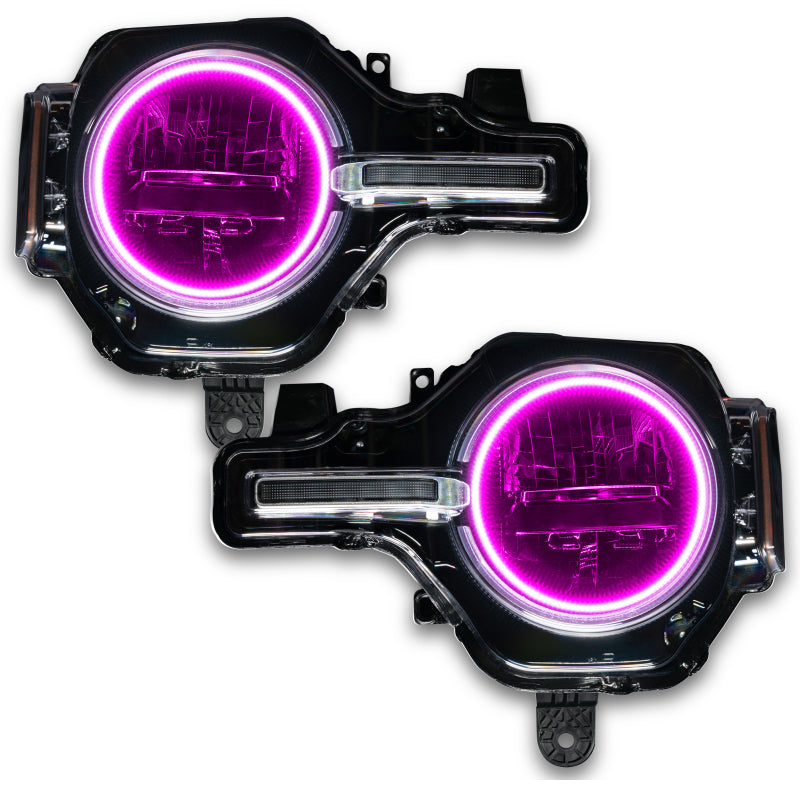 Load image into Gallery viewer, Oracle 2021 Ford Bronco Base Headlight LED Halo Kit - ColorSHIFT - w/ Simple Controller
