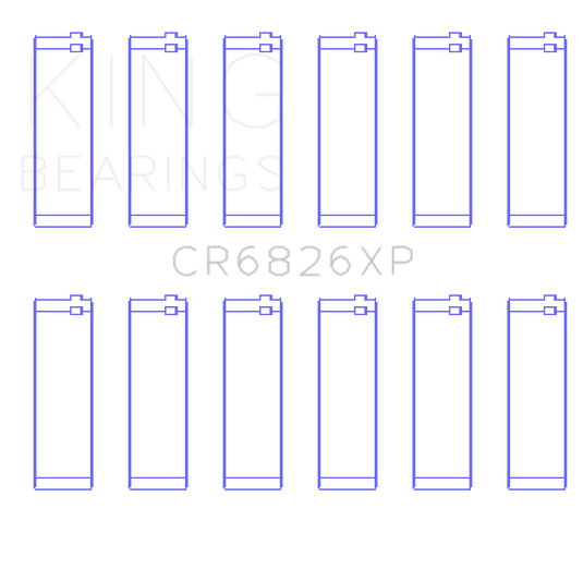 King Engine Bearings Gm/Holden 3.6 Lf4/Lfx/Lgx (Size +0.25mm) Connecting Rod Bearing Set