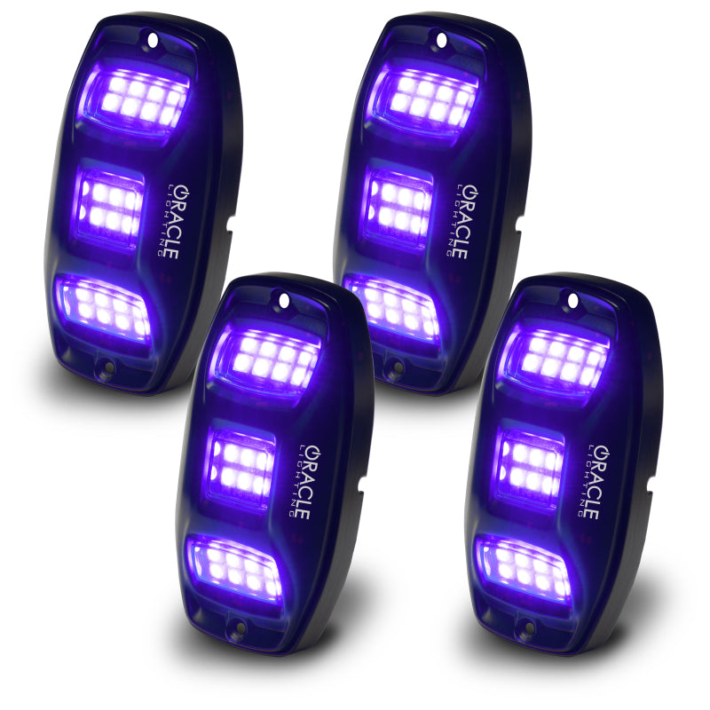 Load image into Gallery viewer, Oracle Underbody  RGB+W Wheel Well Rock Light Kit - 4 PCS - ColorSHIFT
