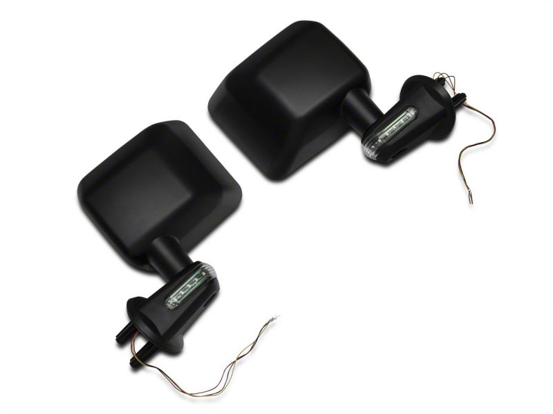 Load image into Gallery viewer, Raxiom 07-18 Jeep Wrangler JK Side Mirrors w/ LED Signal Indicators- Blk
