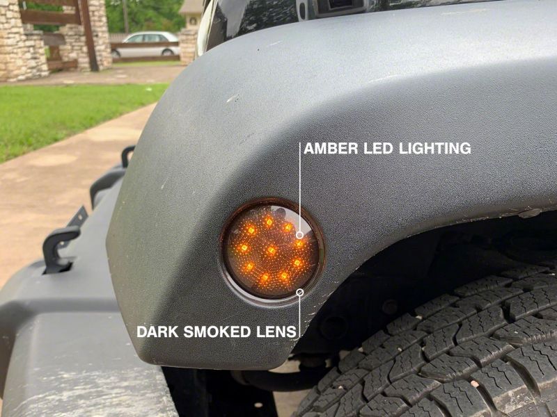 Load image into Gallery viewer, Raxiom 07-18 Jeep Wrangler JK LED Side Marker Lights- Smoked
