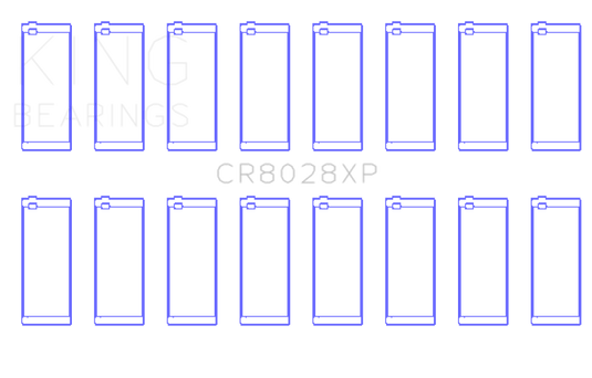 King Engine Bearings Chevrolet Custom Performance (Size STDX) Connecting Rod Bearing Set