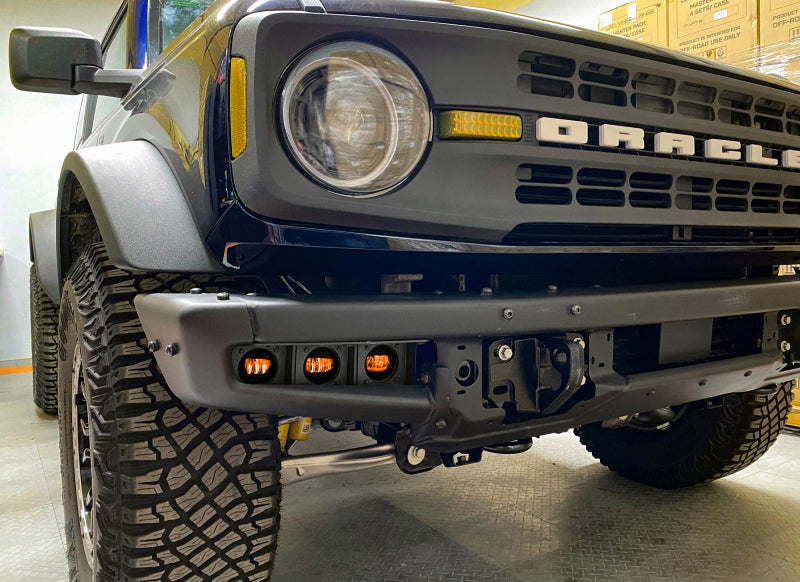 Load image into Gallery viewer, Oracle High 21-22 Ford Bronco Triple LED Fog Light kit for Steel Bumper
