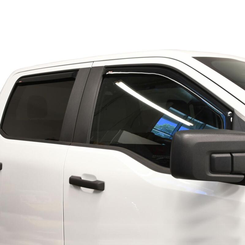 Load image into Gallery viewer, Westin 2015-2018 Ford F-150 SuperCrew Wade In-Channel Wind Deflector 4pc - Smoke
