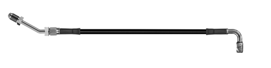 Goodridge 84in Universal Clutch Line w/SS Fittings & Black Hose - 90Deg Banjo w/M10 Fitting