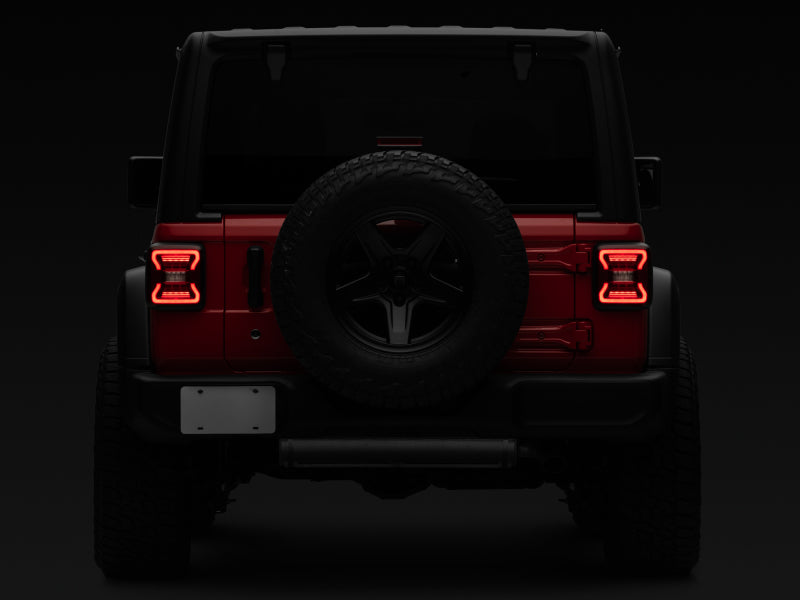 Load image into Gallery viewer, Raxiom 18-22 Jeep Wrangler JL LED Tail Lights- Black Housing - Red Lens
