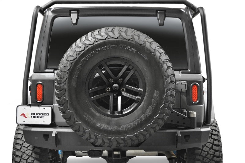 Load image into Gallery viewer, Rugged Ridge 18-24 Jeep Wrangler JL/JLU Flush Mount Tail Light (Pair) - Blk
