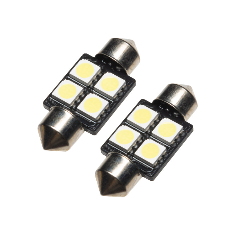 Load image into Gallery viewer, Oracle 33MM 4 LED 3-Chip Festoon Bulbs (Pair) - Cool White
