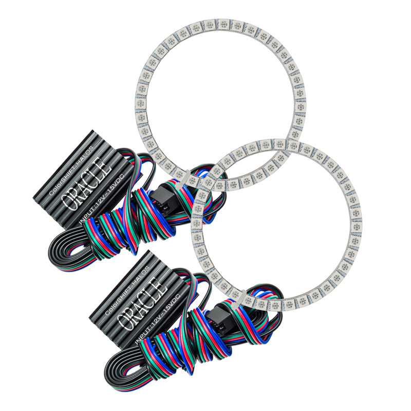 Load image into Gallery viewer, Oracle Ford Mustang 10-12 LED Fog Halo Kit - Shelby/Roush Fogs - ColorSHIFT
