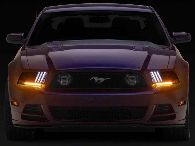 Load image into Gallery viewer, Raxiom 13-14 Ford Mustang LED Projector Headlights SEQL Turn Signals- Blk Housing (Clear Lens)
