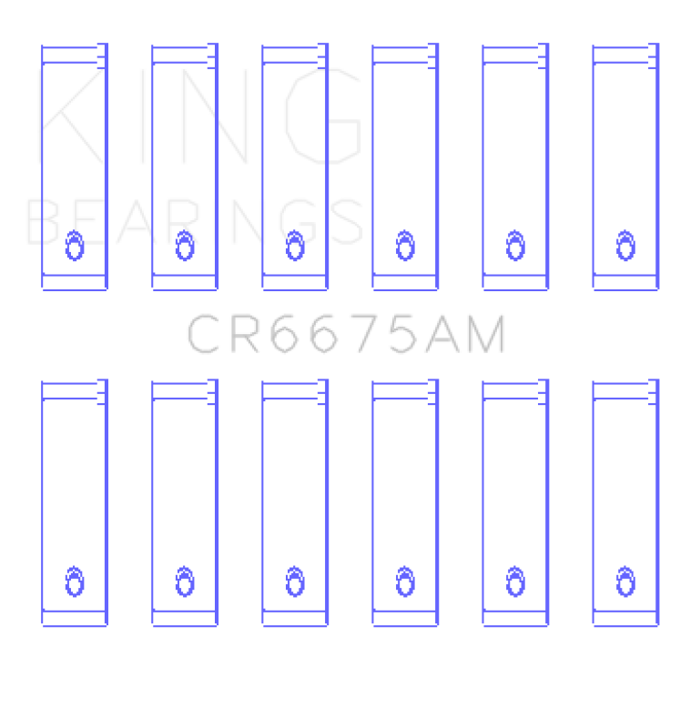 Load image into Gallery viewer, King Engine Bearings Chrysler 3.3/3.8 V6 (Size +0.25mm) Connecting Rod Bearing Set

