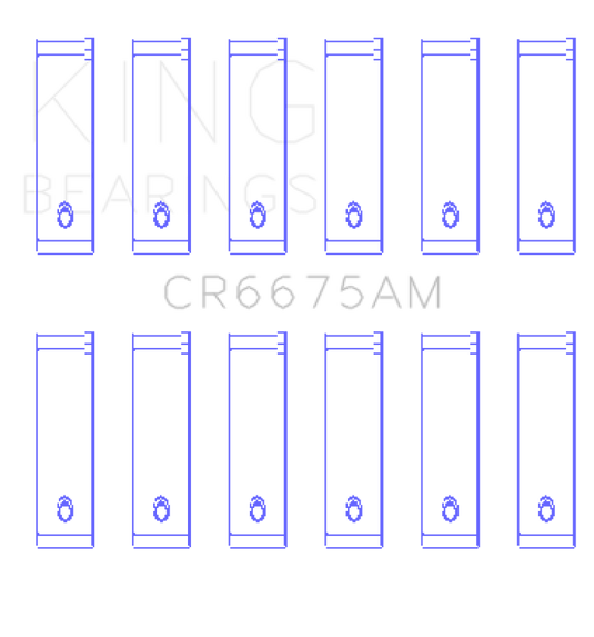King Engine Bearings Chrysler 3.3/3.8 V6 (Size +0.25mm) Connecting Rod Bearing Set