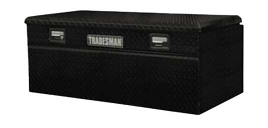 Tradesman Aluminum Flush Mount Truck Tool Box Full/Wide (60in.) - Black