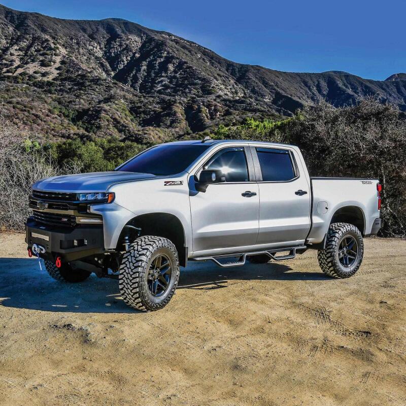 Load image into Gallery viewer, Westin 19-22 Chevrolet Silverado / GMC Sierra Crew Cab Outlaw Nerf Step Bars
