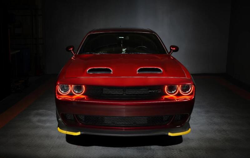 Load image into Gallery viewer, Oracle 15-21 Dodge Challenger LED Waterproof Halo Kit - Red SEE WARRANTY
