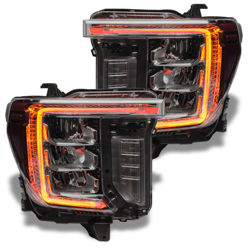 Load image into Gallery viewer, Oracle 20-21 GMC Sierra 2500/3500 HD RGB+W Headlight DRL Upgrade Kit - ColorSHIFT
