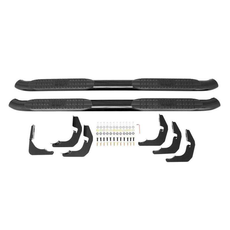Load image into Gallery viewer, Westin 1999-2016 Ford F-250/350/450/550 Crew Cab PRO TRAXX 4 Oval Nerf Step Bars - Black
